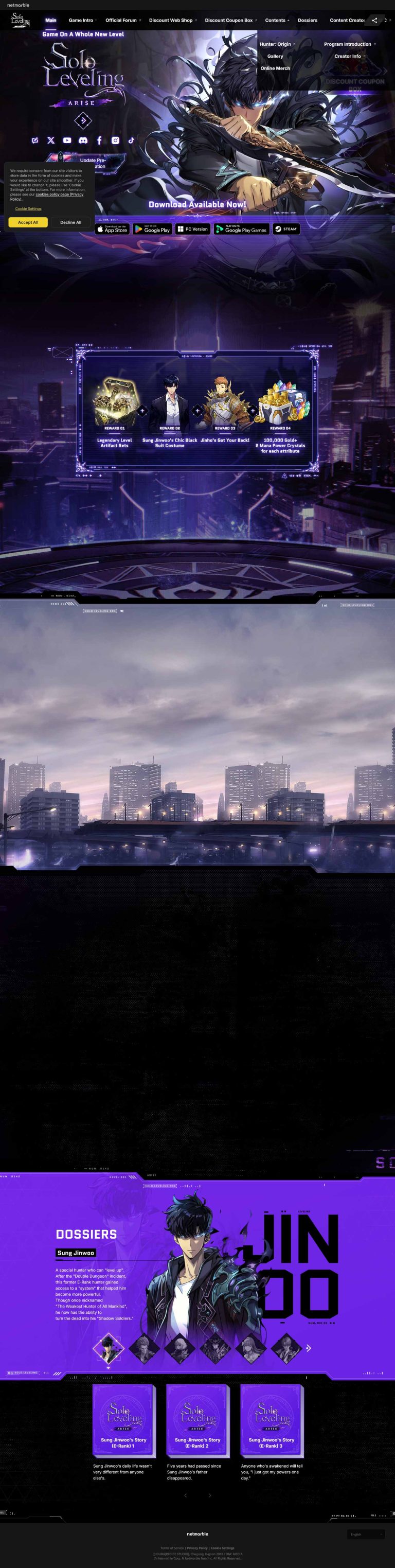 Solo Leveling Site